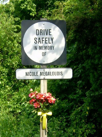 Drive safely in memory of...